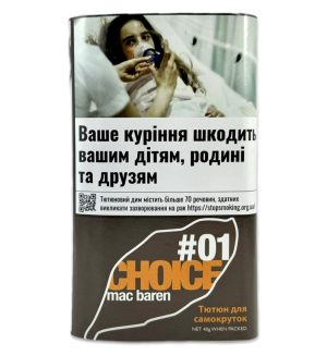 Тютюн для самокруток MAC BAREN # 01 CHOICE 40 г
