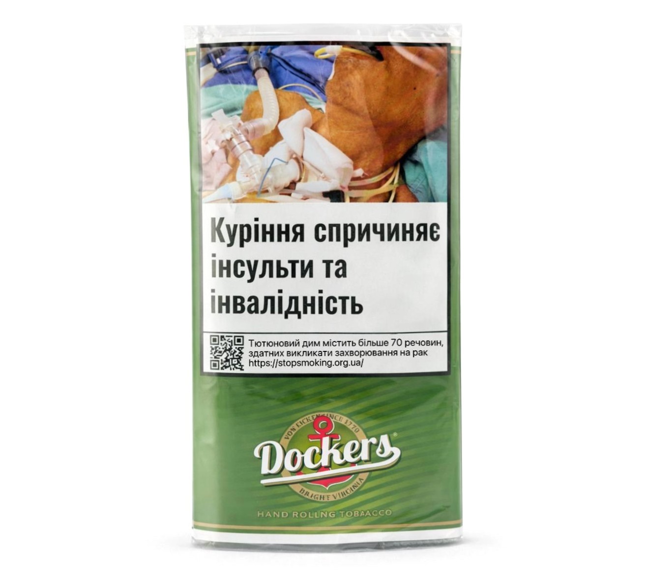 Тютюн для самокруток DOCKERS BRIGHT VIRGINIA 30 г.